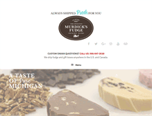 Tablet Screenshot of originalmurdicksfudge.com